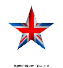 United Kingdom flag in star
