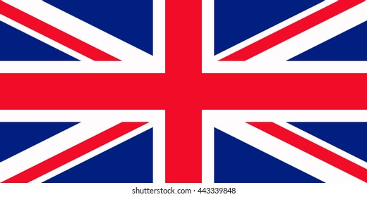 United Kingdom Flag. UK national official colors. England.