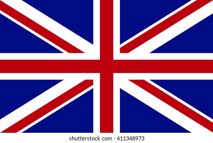 United Kingdom flag. Vector Design.