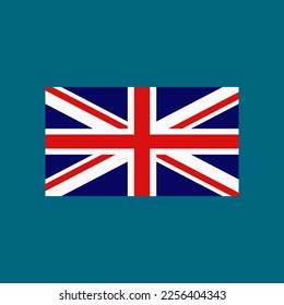 United Kingdom flag vector. European part of country. Isolated British flag vector.