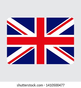 United Kingdom flag vector icon