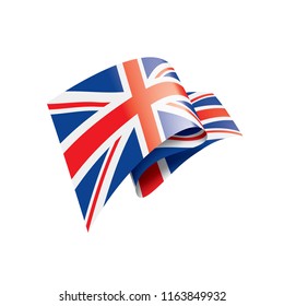 United Kingdom flag, vector illustration on a white background
