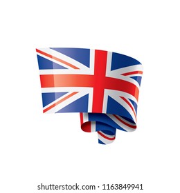 United Kingdom flag, vector illustration on a white background