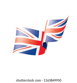 United Kingdom flag, vector illustration on a white background
