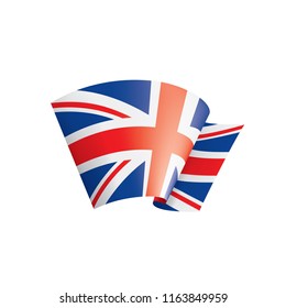 United Kingdom flag, vector illustration on a white background