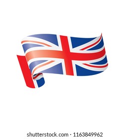 United Kingdom flag, vector illustration on a white background