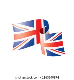 United Kingdom flag, vector illustration on a white background