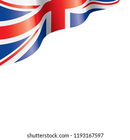 United Kingdom flag, vector illustration on a white background