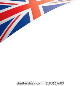United Kingdom flag, vector illustration on a white background