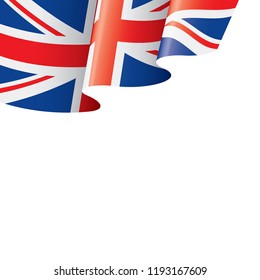 United Kingdom flag, vector illustration on a white background