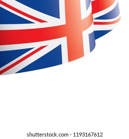 United Kingdom flag, vector illustration on a white background