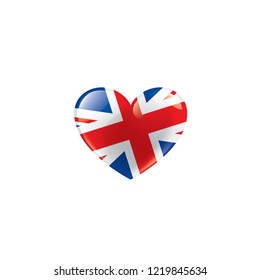 United Kingdom flag, vector illustration on a white background