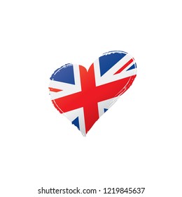 United Kingdom flag, vector illustration on a white background