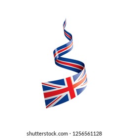 United Kingdom flag, vector illustration on a white background