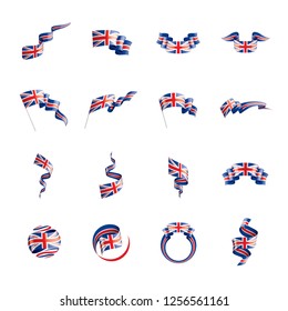 United Kingdom flag, vector illustration on a white background