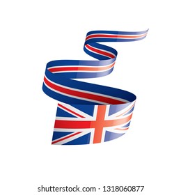 United Kingdom flag, vector illustration on a white background