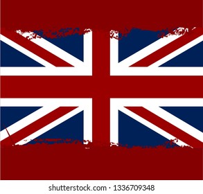 United Kingdom flag. Vector illustration