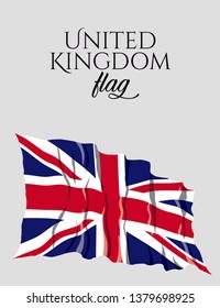 United Kingdom Flag. Flag of United Kingdom vector. Vector illustration. EPS 10.