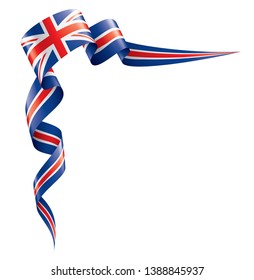 United Kingdom flag, vector illustration on a white background