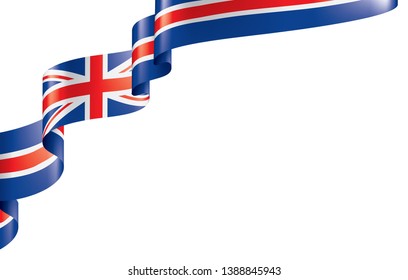 United Kingdom flag, vector illustration on a white background