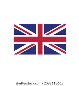 Ilustración del vector de bandera del Reino Unido