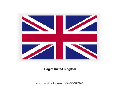 United Kingdom flag vector illustration, The Union Jack, or Union Flag sticker,