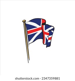 United Kingdom flag vector illustration concept