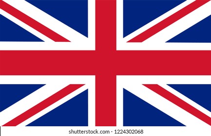 United Kingdom Flag, Vector image and icon