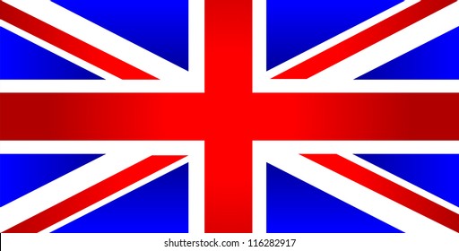 United Kingdom of Great Britain flag - vector