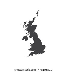 Great Britain Map Outline Images Stock Photos Vectors Shutterstock