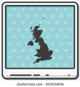 United Kingdom of Great Britain and Northern Ireland simple vector map.