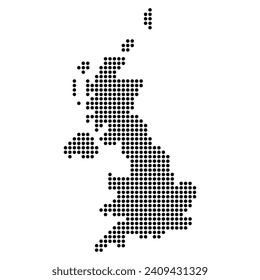 The United Kingdom of Great Britain and Northern Ireland map, detailed web vector illustration .