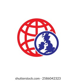 The United Kingdom of Great Britain and Northern Ireland map, detailed web vector illustration .