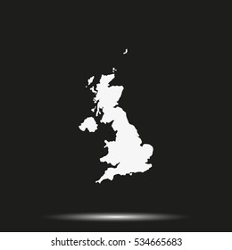 United Kingdom of Great Britain and Northern Ireland simple vector map. UK icon.