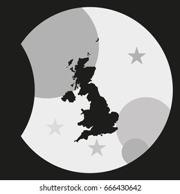 United Kingdom of Great Britain and Northern Ireland simple map.