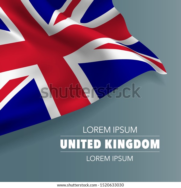United Kingdom Great Britain Template Greeting Stock Vector (Royalty ...