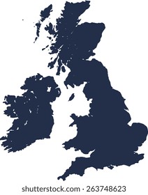 United Kingdom, Great Britan Vector map. High detailed. 