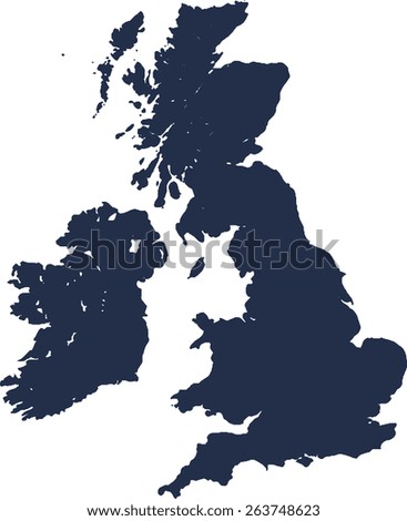 United Kingdom, Great Britan Vector map. High detailed. 