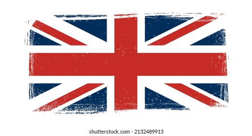 The United Kingdom grunge flag vector illustration svg