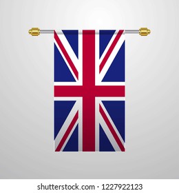 United Kingdom hanging Flag