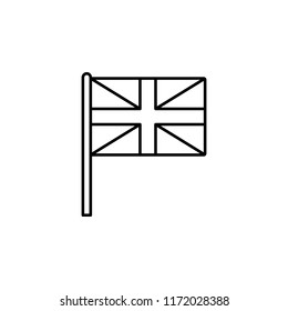 United Kingdom icon. Element of flag icon for mobile concept and web apps. Thin line United Kingdom icon can be used for web and mobile