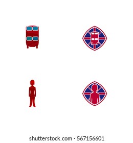 United Kingdom Icon Logo Vector Set Element