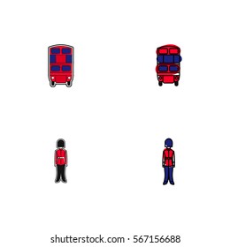 United Kingdom Icon Logo Vector Set Element
