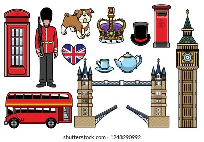united kingdom icon set
