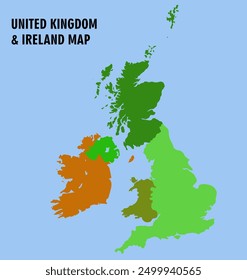 United Kingdom and Ireland Map