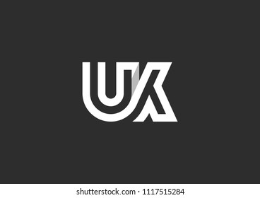 United Kingdom Letters vector template