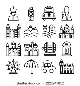 World Top Cities Landmarks Stock Illustration 1488757289