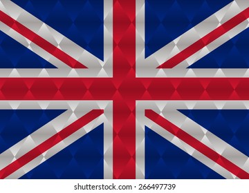 united kingdom low poly flag