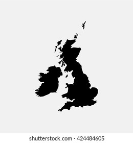 United Kingdom Map.