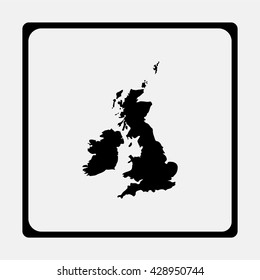 United Kingdom Map.